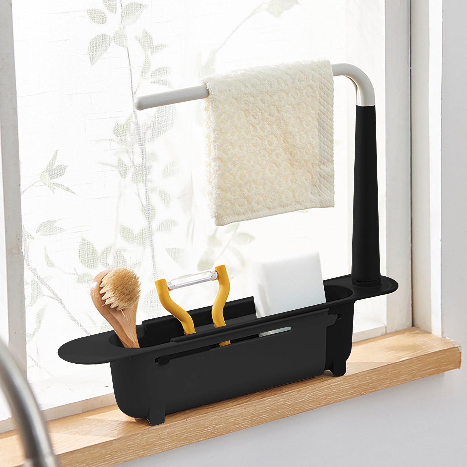 Kitchen Gadgets List - تجفيف بالوعة Elescopic ، منظم المطبخ