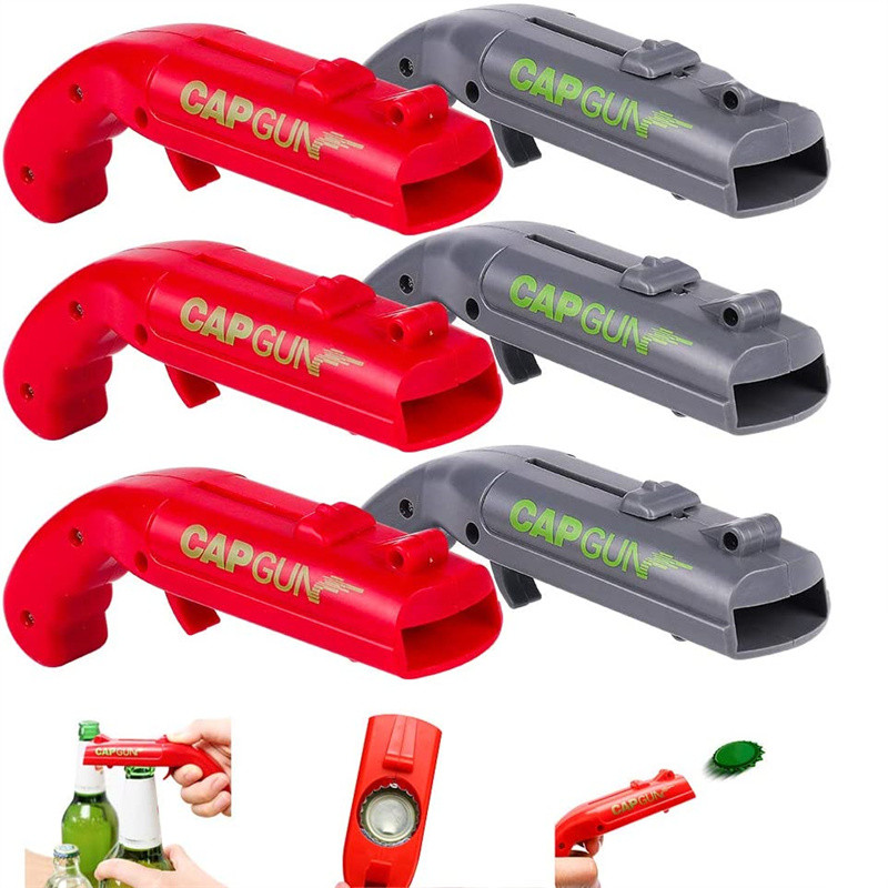 Kitchen Gadgets Novelty - فتاحة زجاجات بيرة على شكل مسدس،