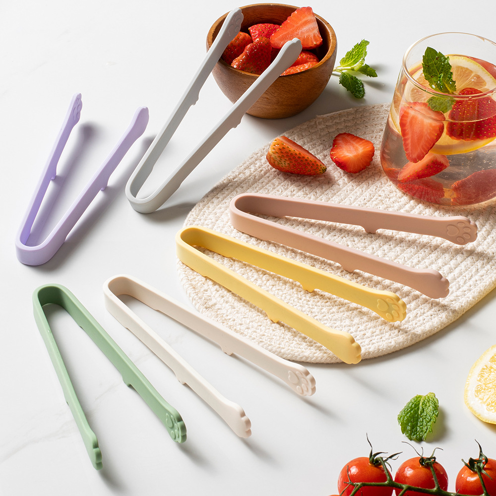 Kitchen Gadgets List - لطيف القط باو سيليكون ملقط طعام