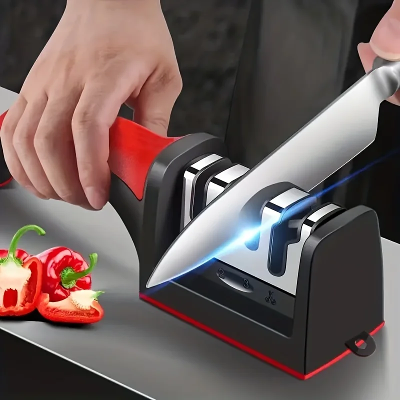 Kitchen Gadgets That Are Useful - مبراة سكاكين ومقصات فاخرة بـ 4