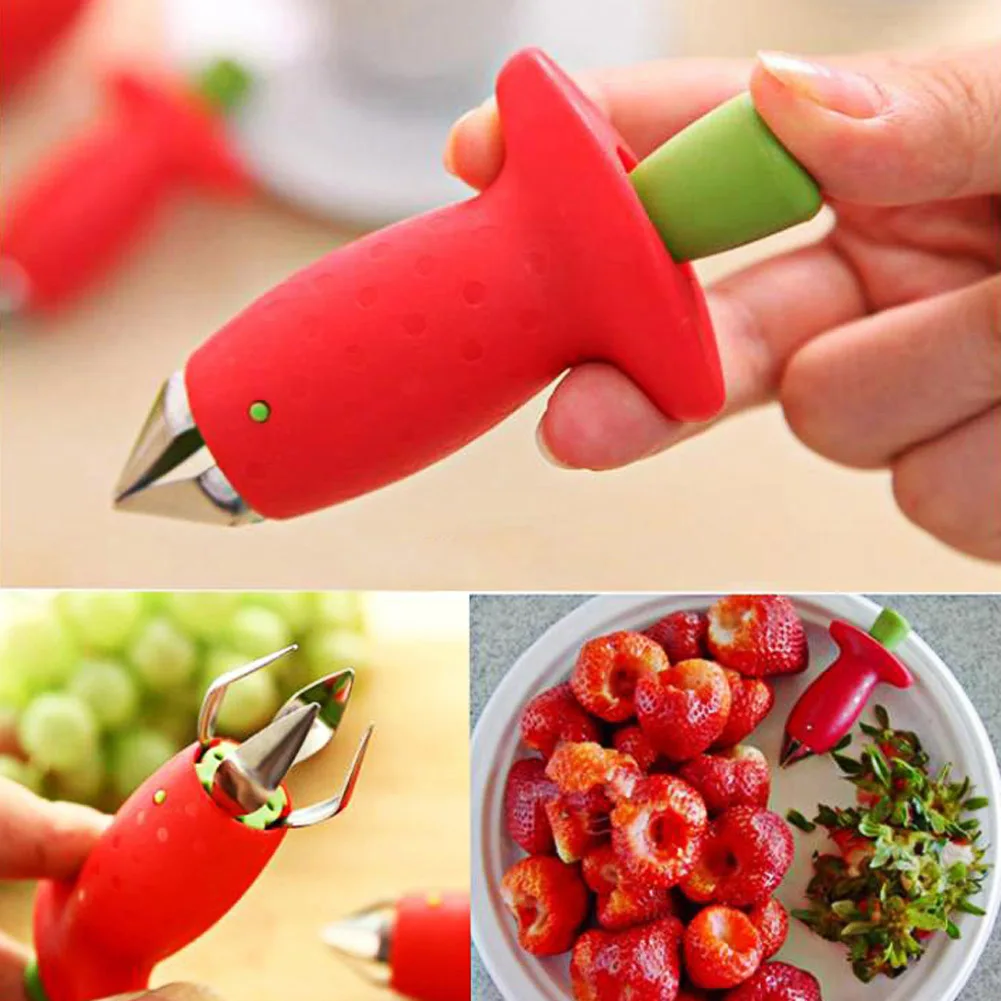 Kitchen Gadgets Novelty - الفراولة هولر الأناناس القواطع رواية سيقان