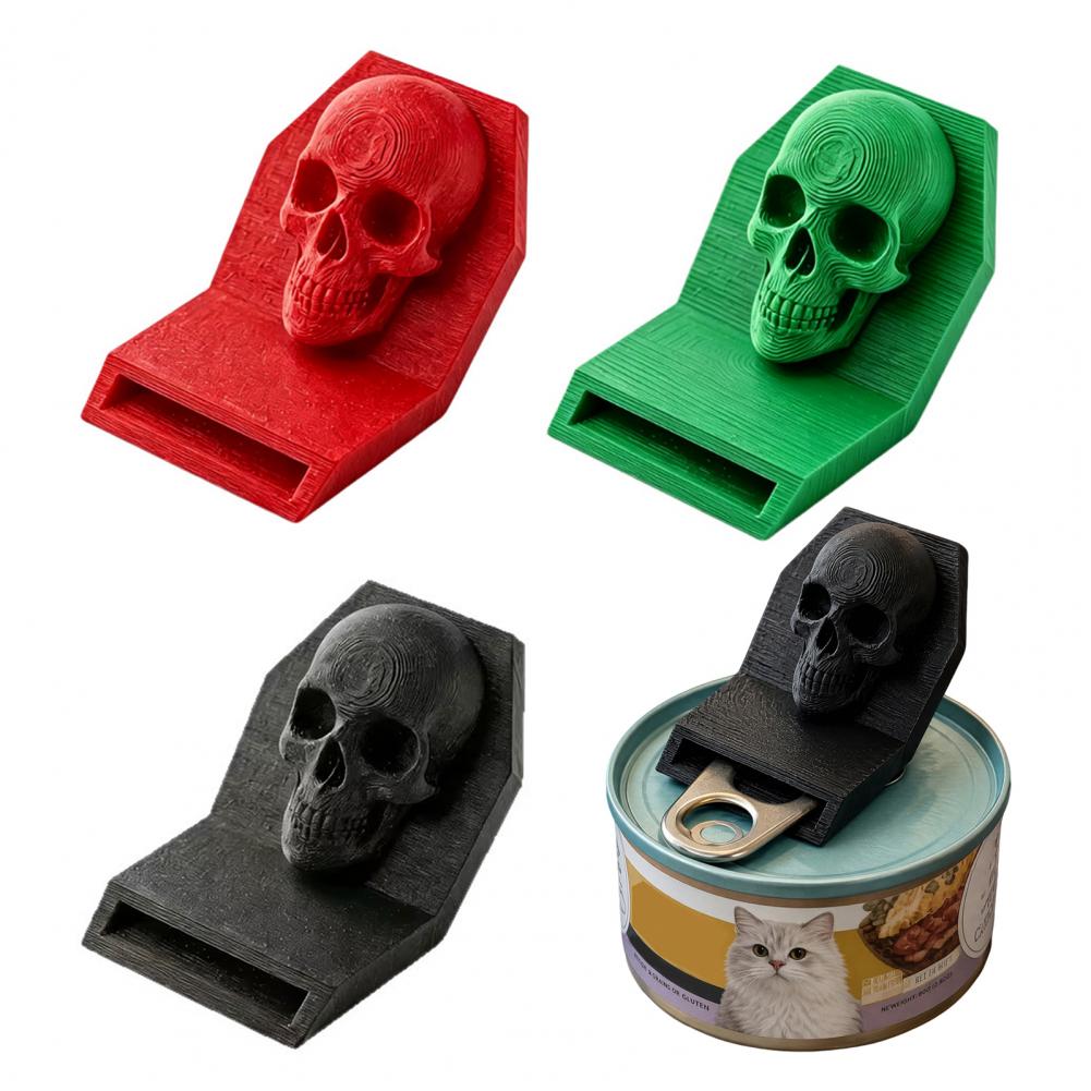Kitchen Gadgets To 3D Print - فتاحة يدوية بتصميم جمجمة قوطية، أداة
