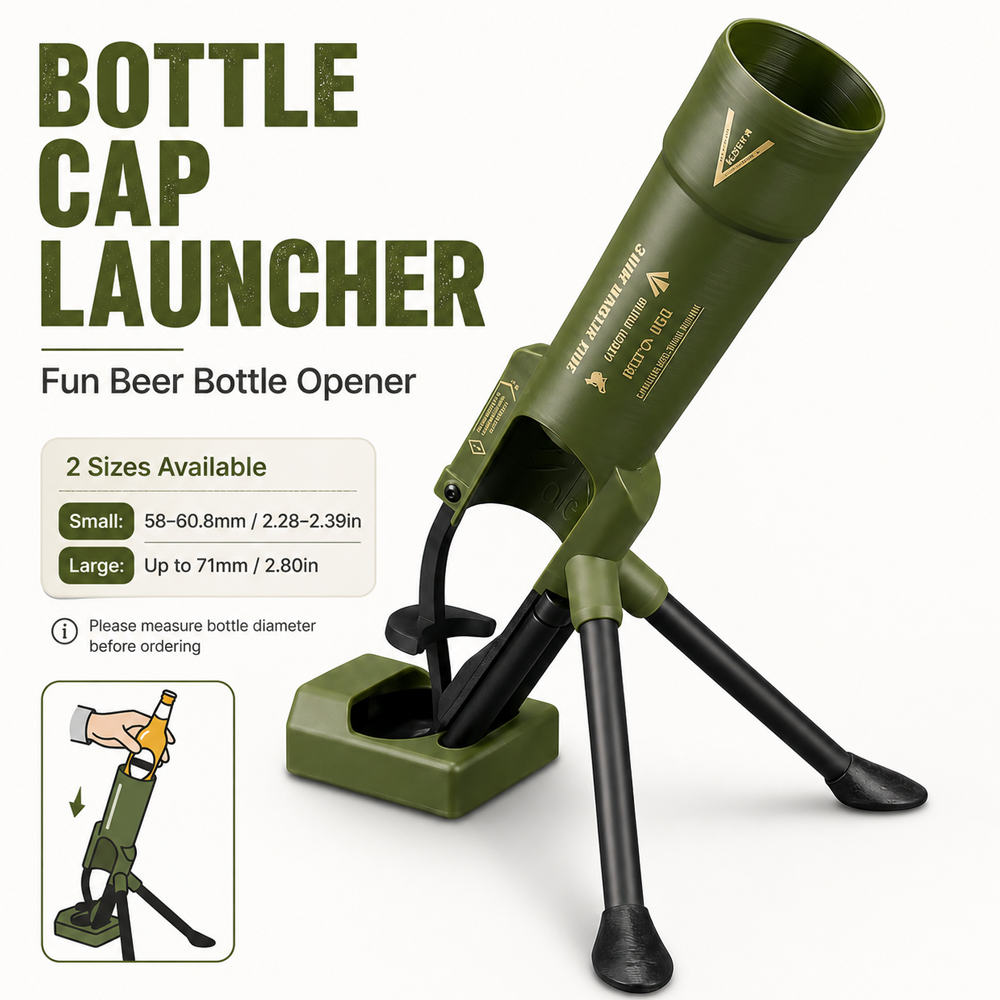 Kitchen Gadgets Novelty - فتاحة زجاجات بيرة إبداعية بحجمين، فتاحة