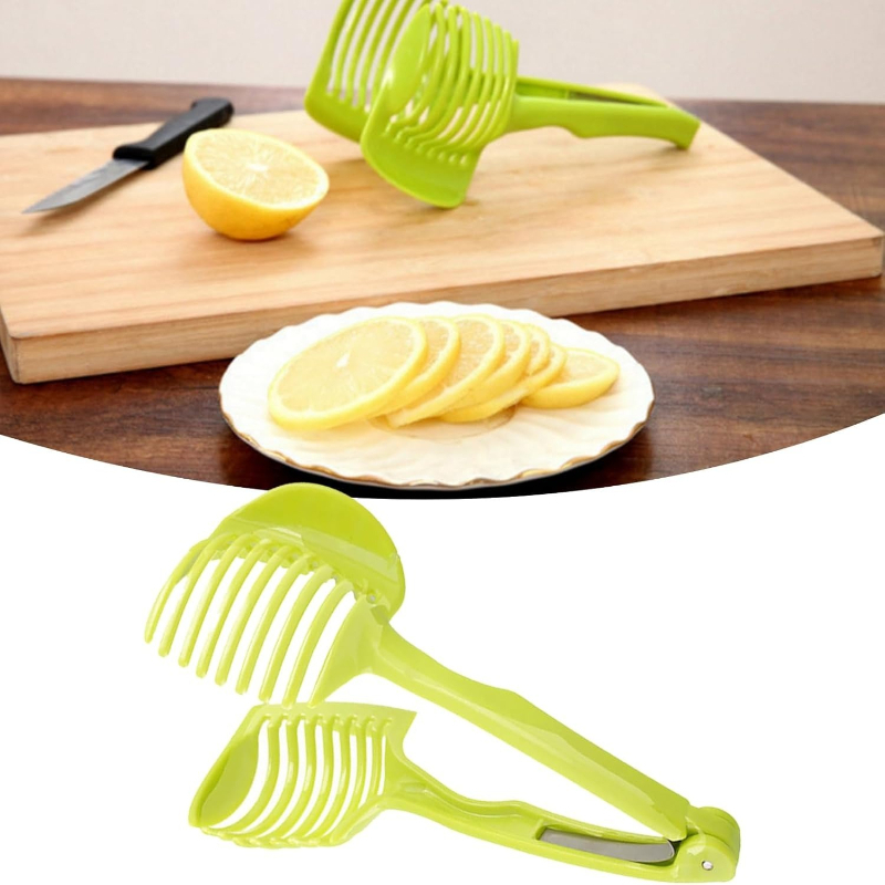 Kitchen Gadgets Guide - أداة تقطيع الطماطم غير القابلة للانزلاق،