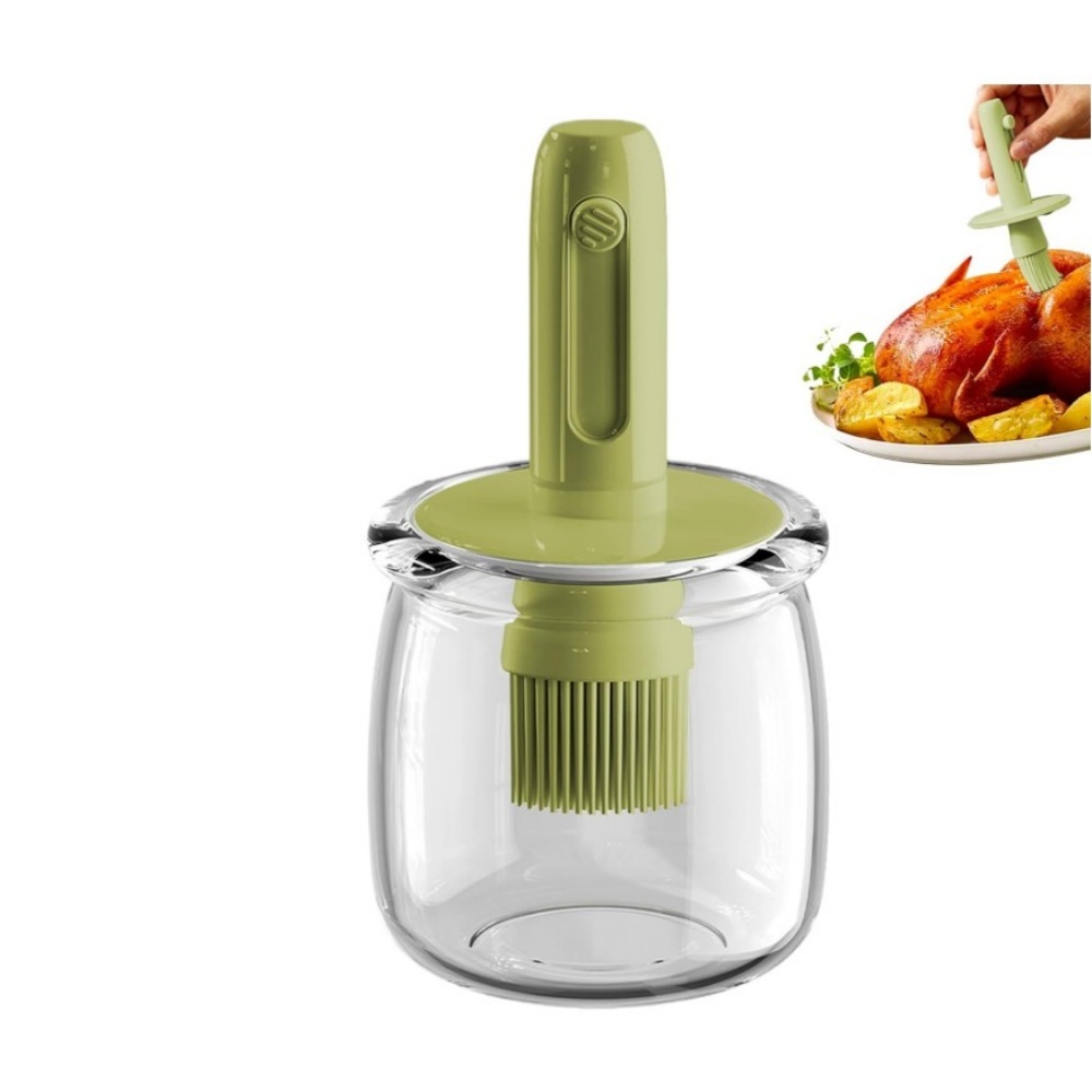 موزع زيت الطبخ، زجاجة خل خفيفة - مراجعة Kitchen Gadgets Dispenser Brush Holder وسعره