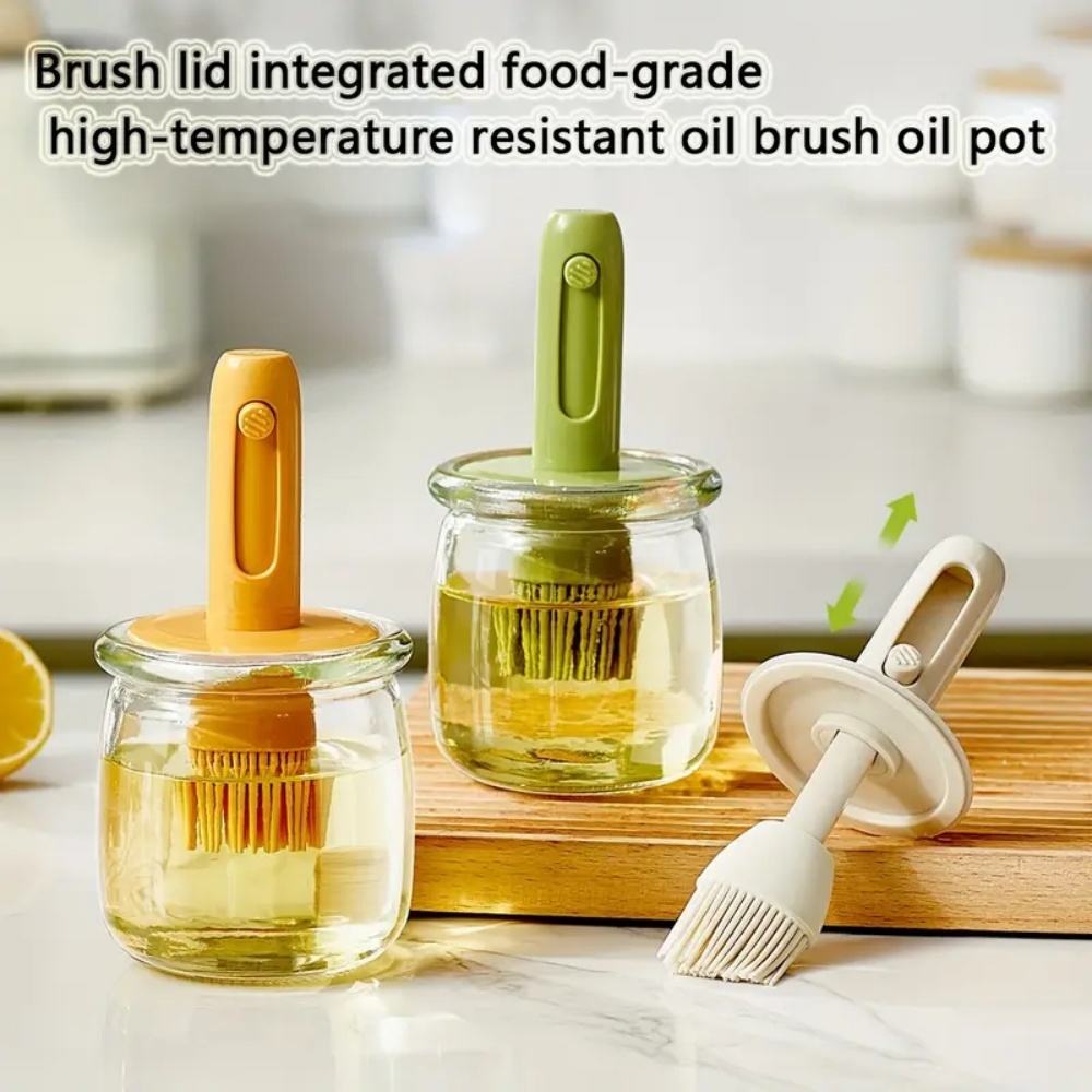 موزع زيت الطبخ، زجاجة خل خفيفة - مراجعة Kitchen Gadgets Dispenser Brush Holder وسعره