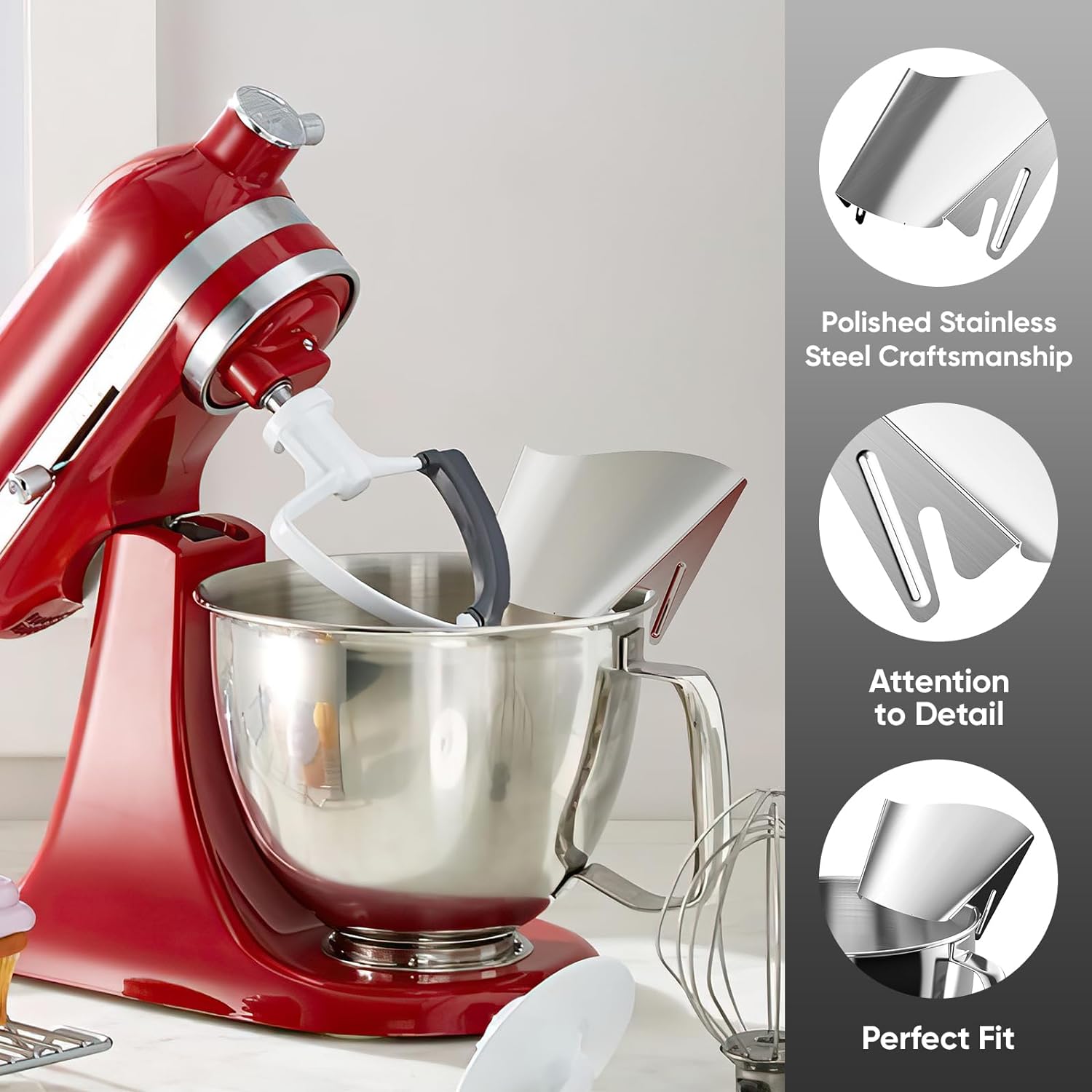 مزلقة صب لخلاط حامل كيتشن إيد، - مراجعة Kitchen Gadgets Machine وسعره