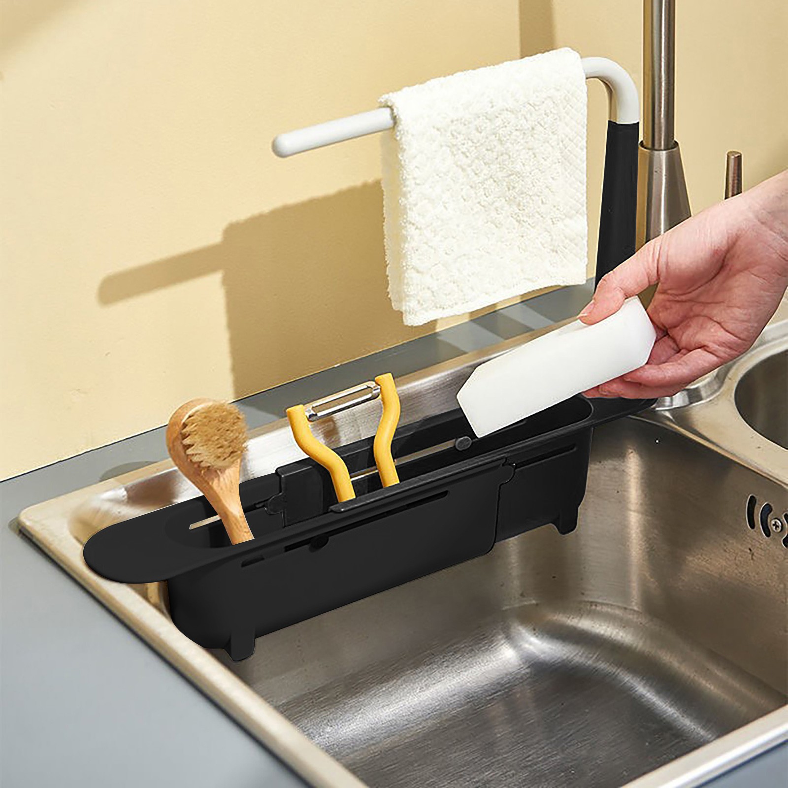 تجفيف بالوعة Elescopic ، منظم  - مراجعة Kitchen Gadgets List وسعره