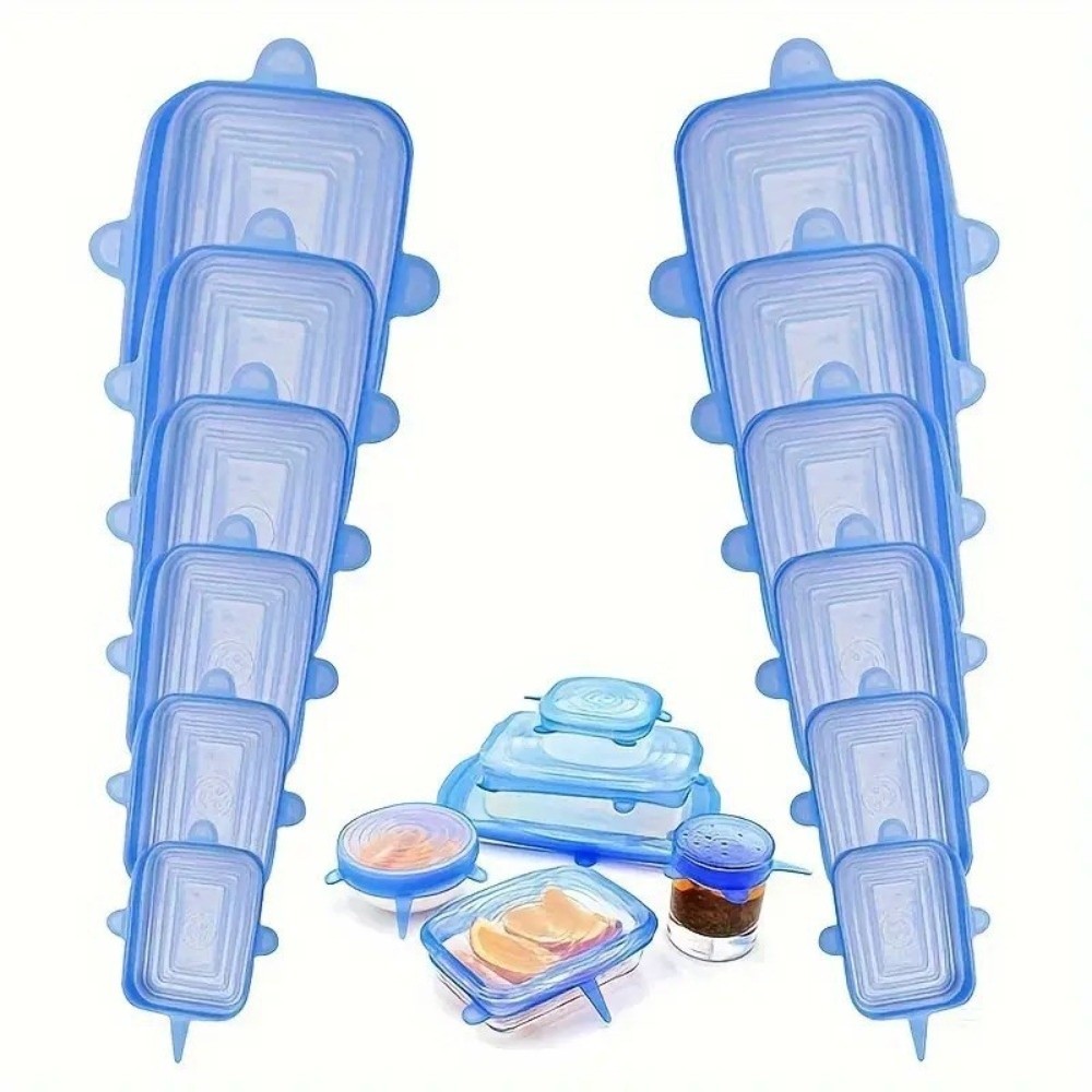 6 قطع أغطية سيليكون قابلة لإعا - مراجعة Kitchen Gadgets That Are Useful وسعره
