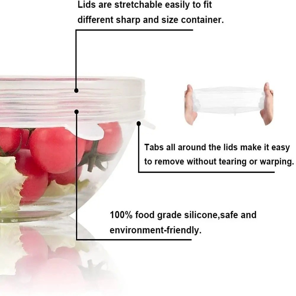6 قطع جديدة من أغطية السيليكون - مراجعة Kitchen Gadgets That Are Useful وسعره